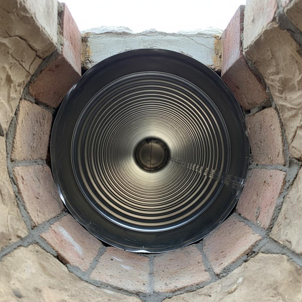 After flue liner installation Fort Worth TX new stainless steel